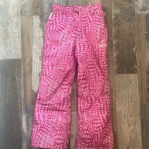 SPYDER Girls Pink Waterproof Ski Snowboard Pants Youth 14